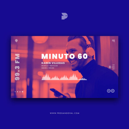 Diseño Página web para emisora online 99.3 FM