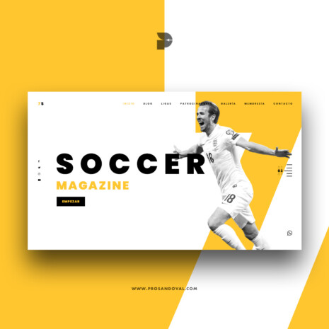 Diseño página web para revista deportiva