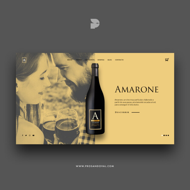 Diseño página web para vino ecuador