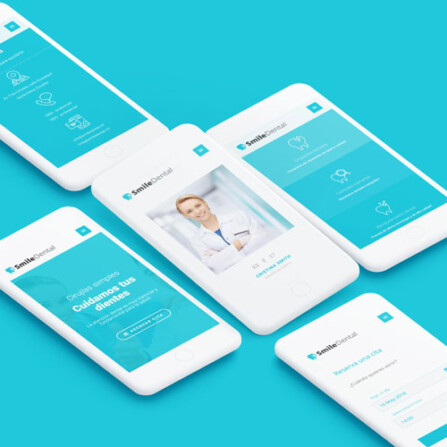 Diseño página web para doctores Smiledental