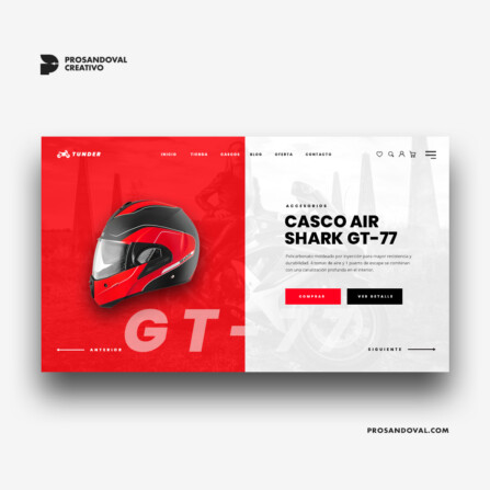 Diseño tienda online de accesorios para motos
