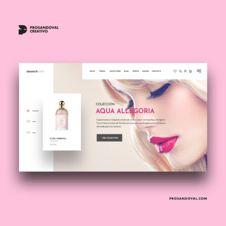 Diseño tienda online de fragancias y perfumes
