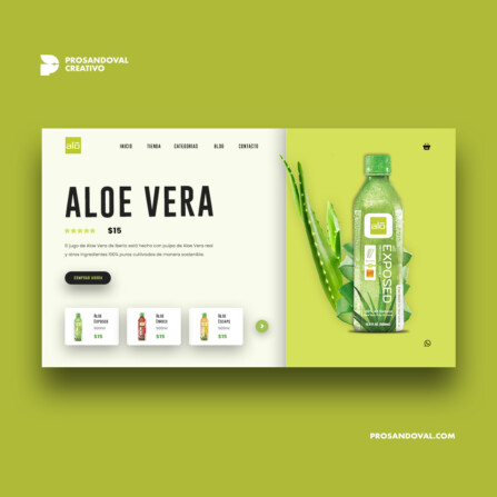 Diseño tienda online de jugos procesados