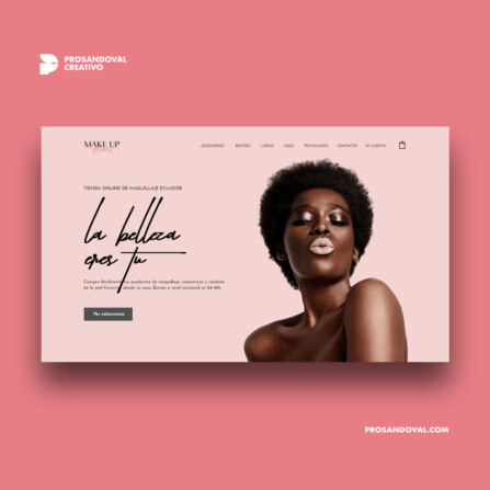 Diseño tienda online de maquillaje makeup