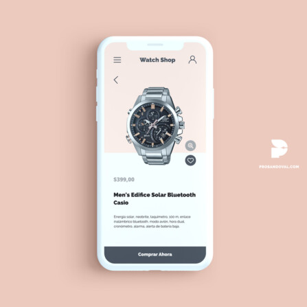 Diseño tienda online de relojes