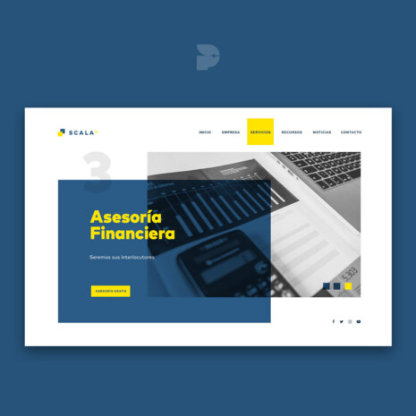 Diseño página web para consultoras Scala