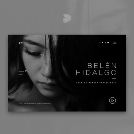 Diseño página web para actrices Belén Hidalgo
