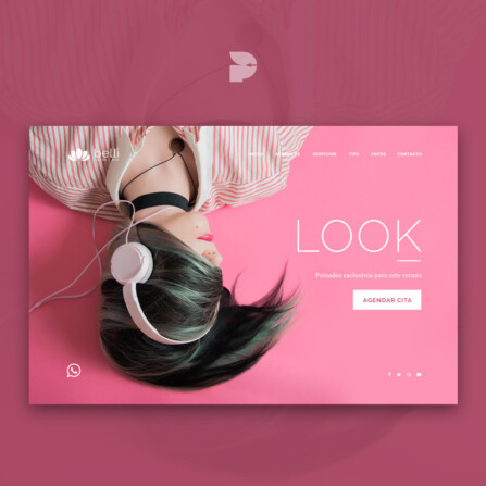 Diseño página web para salón de belleza Belli