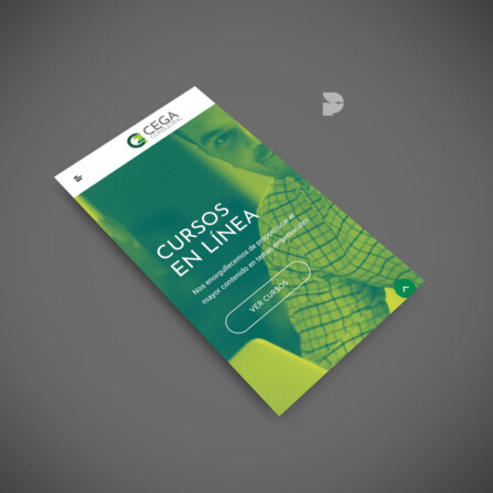 Diseño web para cursos online Cega