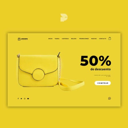 Diseño tienda online de bolsos Uncaro store