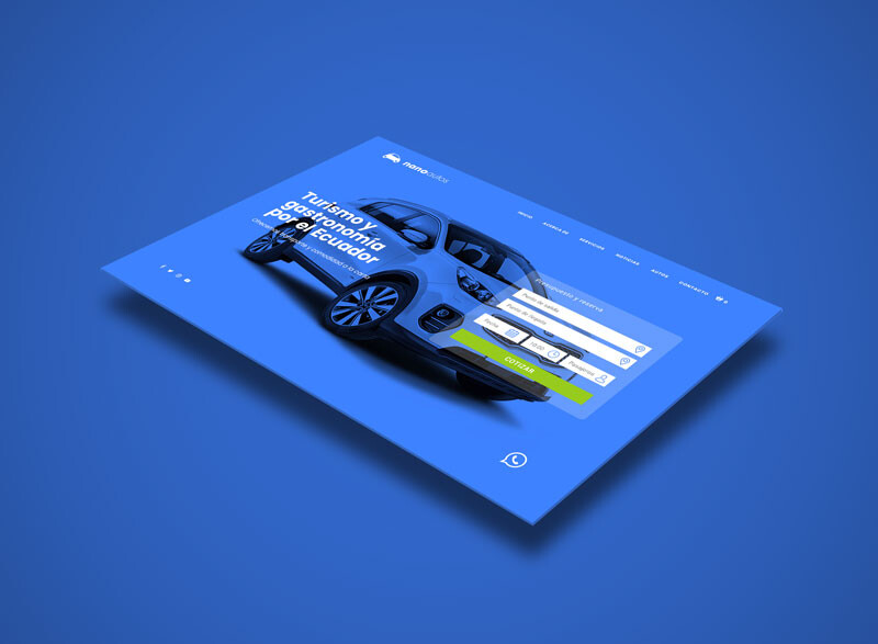 Diseño páginas web para taxis ejecutivo Nanoautos páginas web ecuador