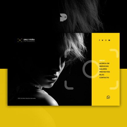 Diseño página web para fotos Orly