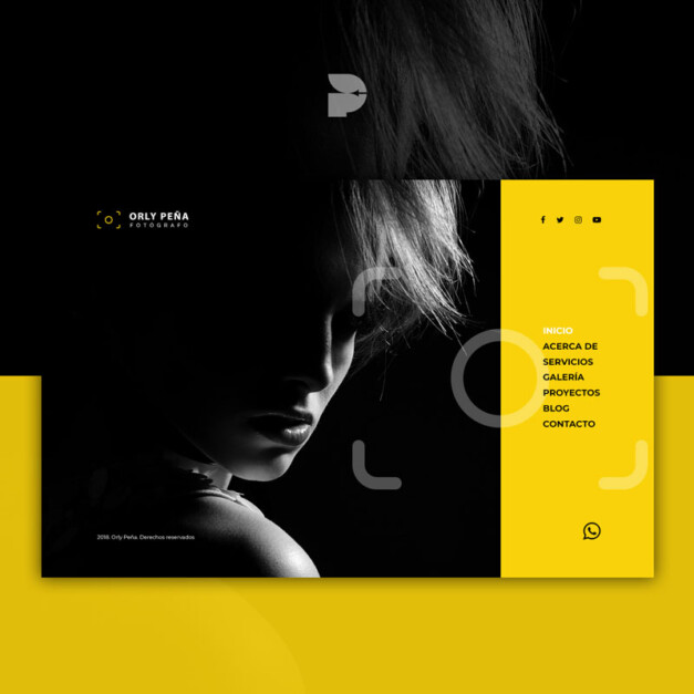 Diseño página web para fotos Orly