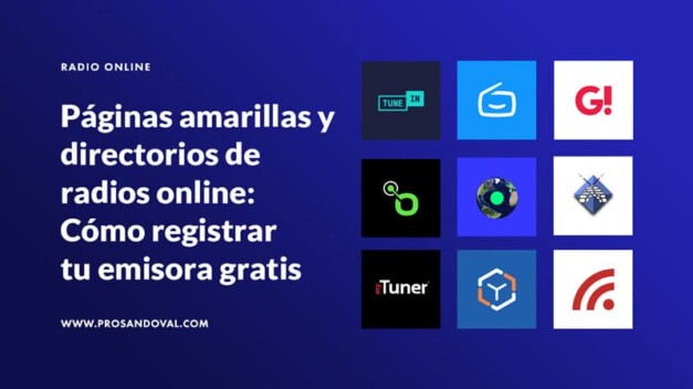Paginas amarillas y directorios de radios online - Como registrar tu emisora gratis