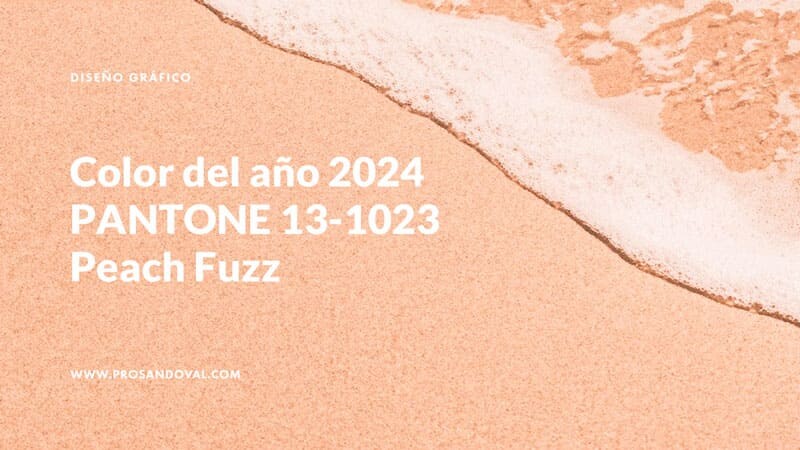 Significado PANTONE 13-1023 Peach Fuzz color del año 2024
