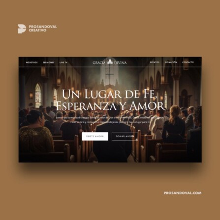 diseño página web para iglesias cristianas prosandoval