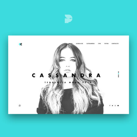 Diseño tienda online para vestidos Cassandra