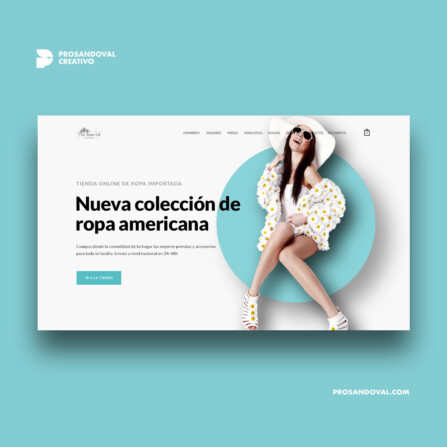 diseño tienda online para venta de ropa importada