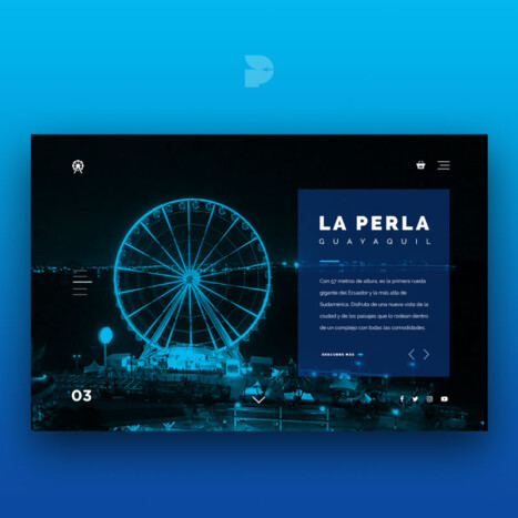 Diseño página web para atracciones La Perla