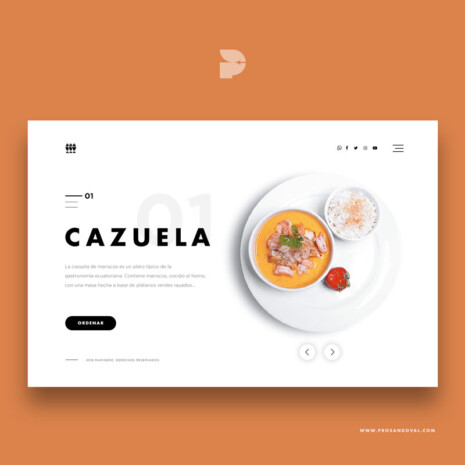 Diseño página web para catering Marinero