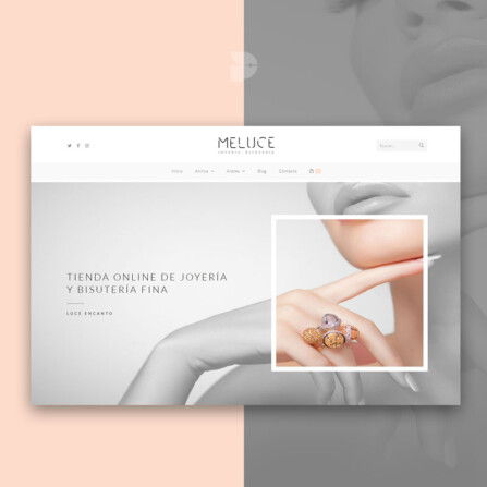 diseño tienda online para joyería Meluce Store Ecuador