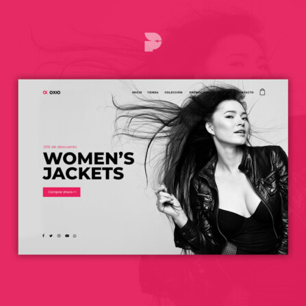 Diseño tienda online de chaquetas Oxio store