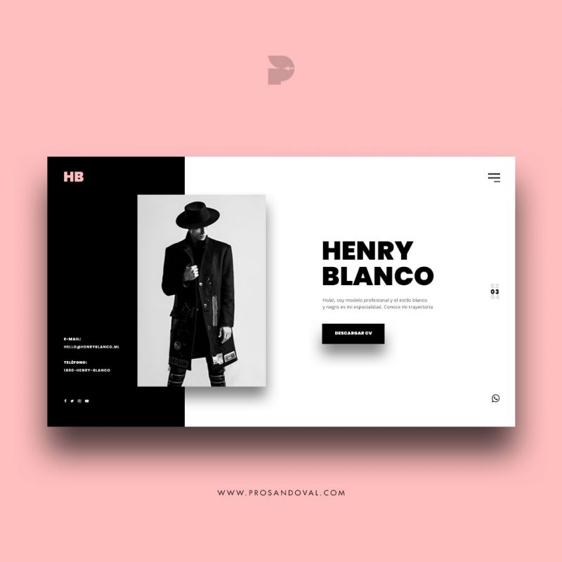 Diseño página web para CV online ecuador