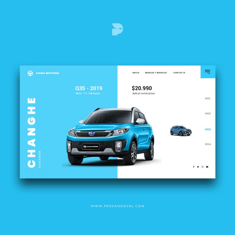 Diseño página web para concesionario de autos