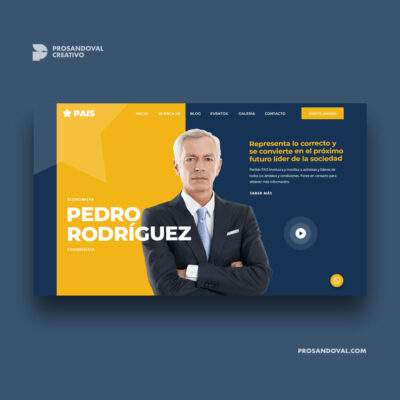 Diseño página web para diputados asambleistas