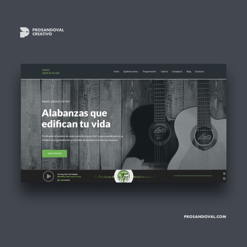 Diseño página web para radio cristiana