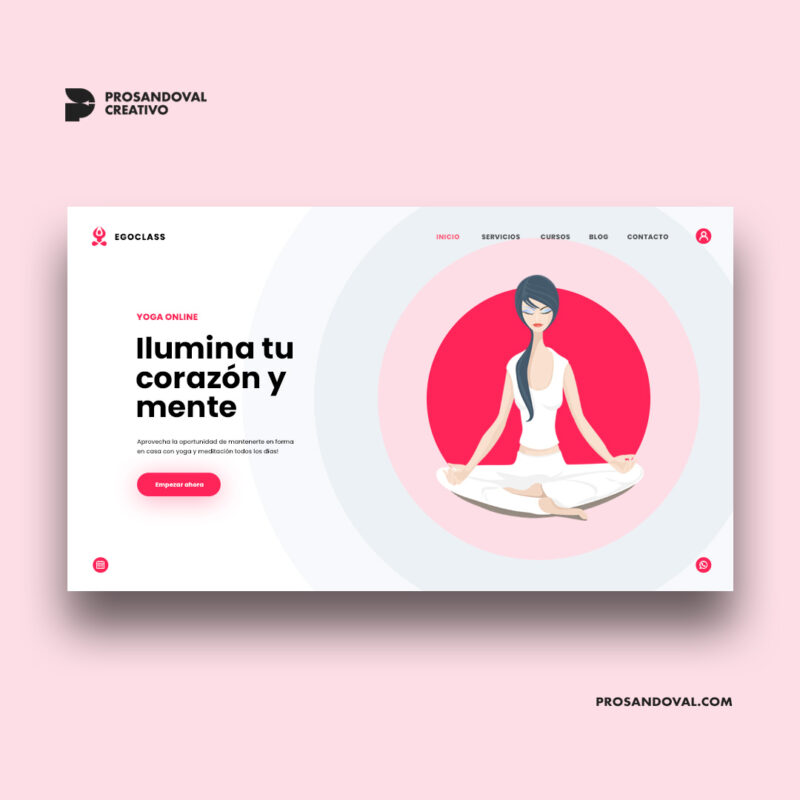 Diseño página web para yoga online