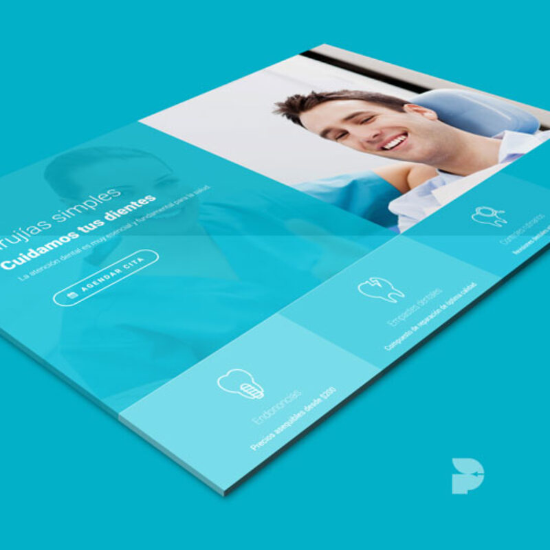 Diseño página web para doctores Smiledental