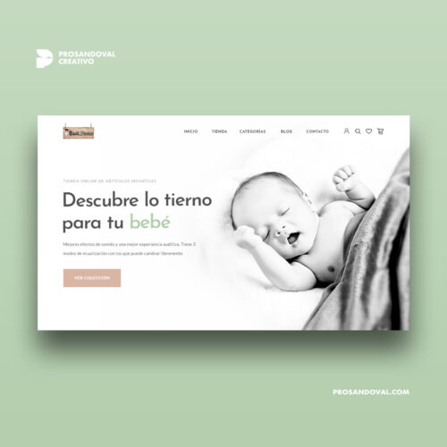 Diseño tienda online de artículos para bebé