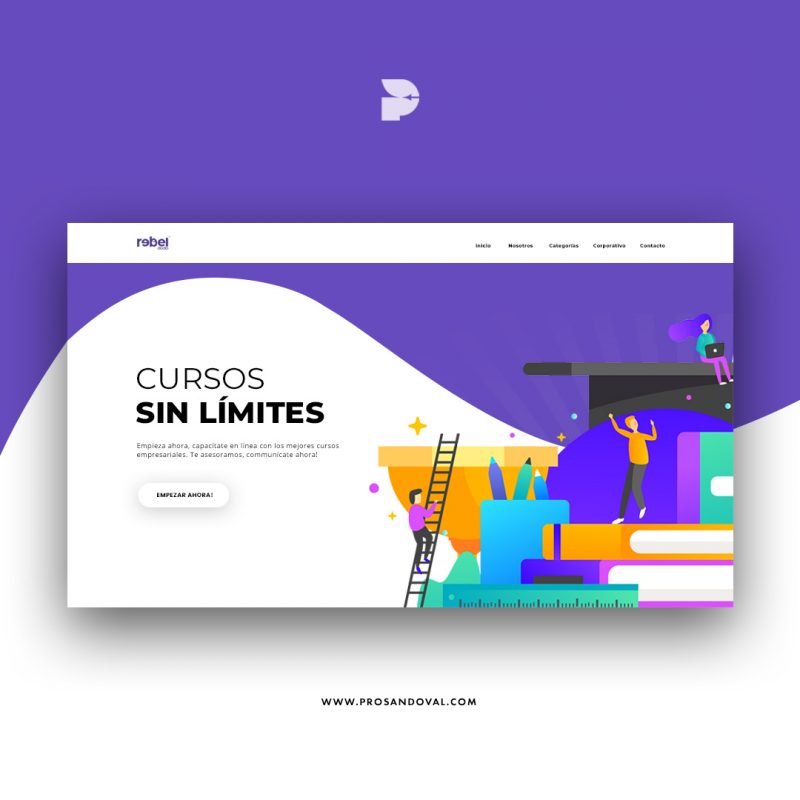 Diseño web para aula virtual empresarial