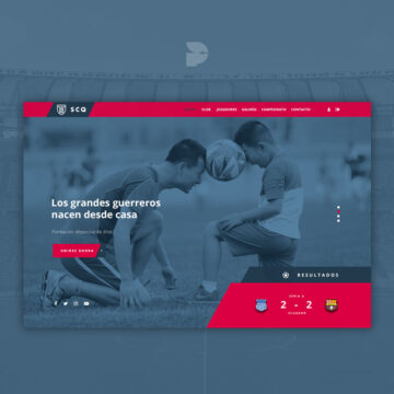 Diseño página web para club deportivo Scq Diseño página web para club deportivo Scq