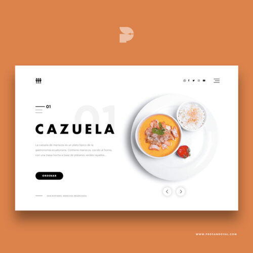 Diseño página web para catering Marinero