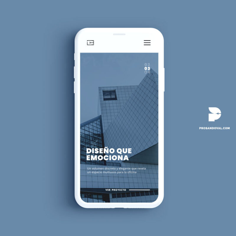 Diseño página web para Arquitectos metrum movil ecuador